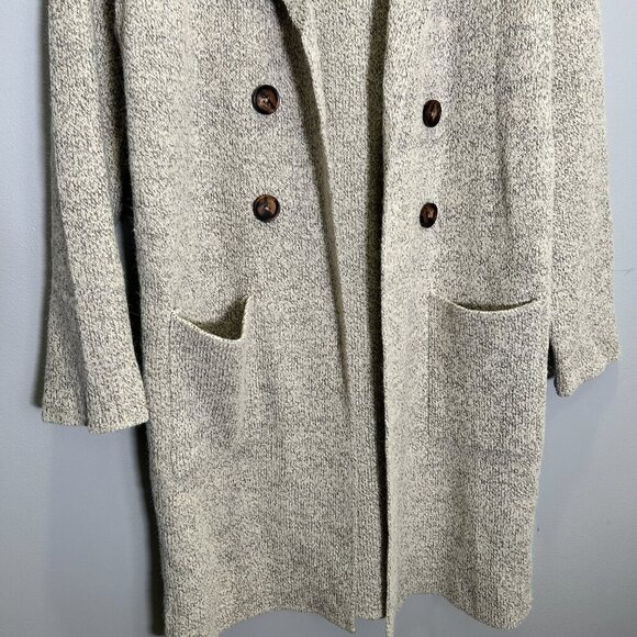 NWT CiCiBird Women's Heather Oatmeal Shacket Coat - Size Small - Picture 3 of 6